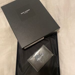 YSL clutch with silver chain